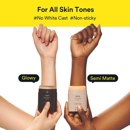 Airy & Quick Sunstick DUO SPF50+ Broad Spectrum Semi-Matte & Quick Glowy Finish, No White Cast, Korean Sunscreen Stick for All Skin Types, 2 Count